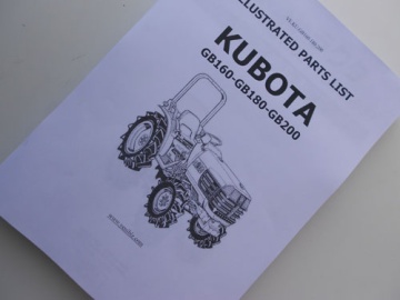 Vues éclatées Kubota - Kubota : GB160, GB180, GB200
