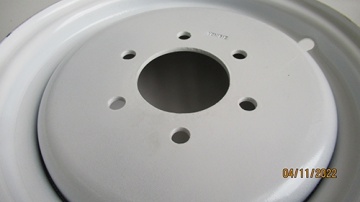 Jante 12'' 6 trous blanche D=80mm - I=120mm