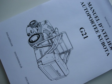 Manuel Atelier Kubota en français - Kubota : Mower
