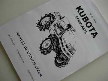 Manuel utilisateur Kubota en français - Kubota : A-155, A-175, A-195, A13, A14, A15, A17, A19, Aste

