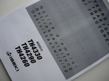 Manuel utilisateur Iseki en FR-D-NL