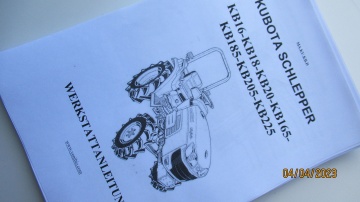 Manuel Atelier Kubota en allemand - Kubota : KB
