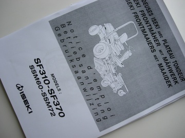 Manuel Utilisateur Tondeuse Frontale Iseki FR.D.NL - Iseki : Mowers
