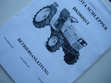 Manuel utilisateur Kubota en allemand - Kubota : B8200
