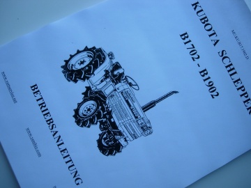 Manuel utilisateur Kubota en allemand - Kubota : B1702, B1902
Zen-Noh : ZB1702, ZB1902
