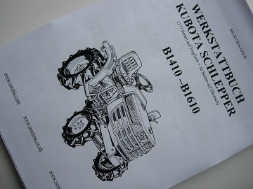 Manuel d'atelier Kubota en allemand - Kubota : B1410, B1610
