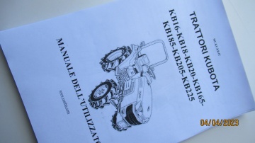 Manuel Utilisateur Kubota en italien - Kubota : KB
