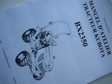 Manuel Atelier Kubota en français - Kubota : BX2350
