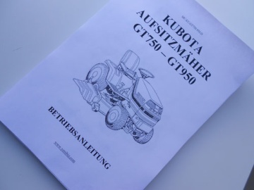 Manuel utilisateur Kubota en allemand - Kubota : Mower
