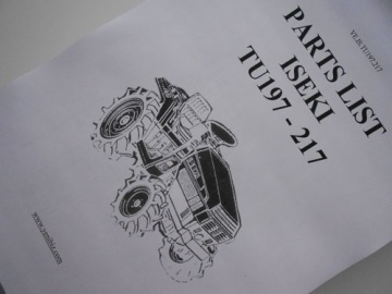 Vues éclatées Iseki  - Iseki : TU197, TU217
