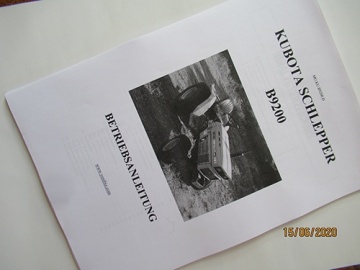 Manuel utilisateur Kubota en allemand - Kubota : B9200
