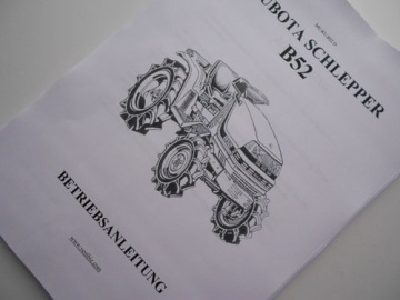 Manuel utilisateur Kubota en allemand - Kubota : B52
