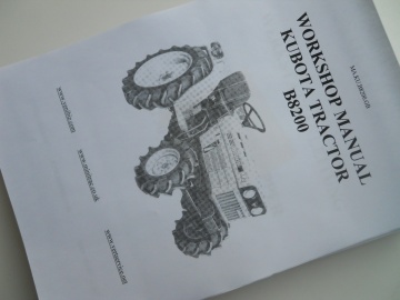 Manuel AtelierKubota en anglais - Kubota : B8200
