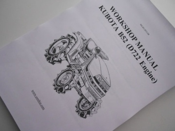 Manuel Atelier Kubota en anglais - Kubota : B52
