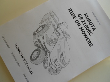 Manuel AtelierKubota en anglais - Kubota : Mower
