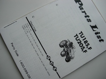 Vues éclatées Iseki  - Iseki : TU185, TU205
