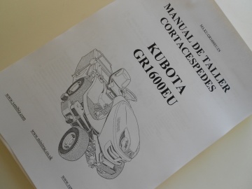 Manuel d'atelier Kubota en espagnol - Kubota : Mower
