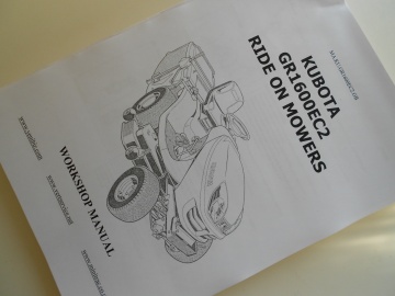 Manuel AtelierKubota en anglais - Kubota : Mower
