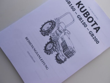 Manuel utilisateur Kubota en allemand - Kubota : GB160, GB180, GB200
