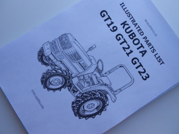 Vues éclatées Kubota - Kubota : GT19, GT21, GT23
