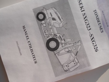 Manuel Utilisateur Iseki en français - Iseki : Mowers
