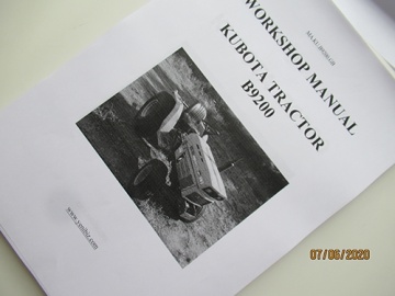 Manuel Atelier Kubota en anglais - Kubota : B9200
