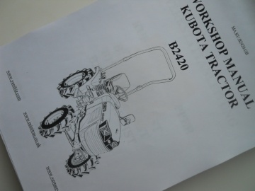 Manuel AtelierKubota en anglais - Kubota : B2420
