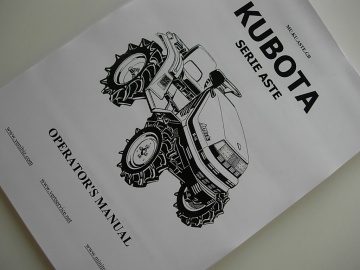 Manuel utilisateur Kubota en anglais - Kubota : A-155, A-175, A-195, A13, A14, A15, A17, A19, Aste
