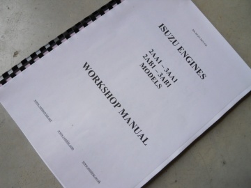 Manuel d'atelier Isuzu en anglais - Iseki : TS, TS1610, TS1910
