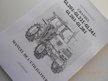 Manuel utilisateur Kubota en français - Kubota : GL201, GL221, GL241, GL261, GL281, GRANDEL

