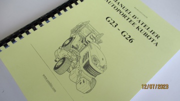 Manuel d'atelier Kubota en français - Kubota : Mower
