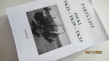 Vues éclatées Iseki 